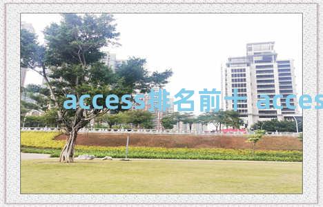 access排名前十 access 排名